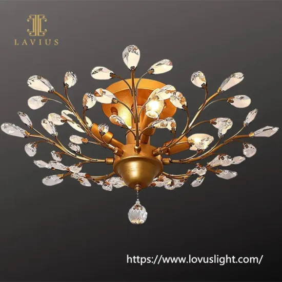 Gorgeous hanging pendant light luxury style chandelier Living room dinning room custom crystal chandelier