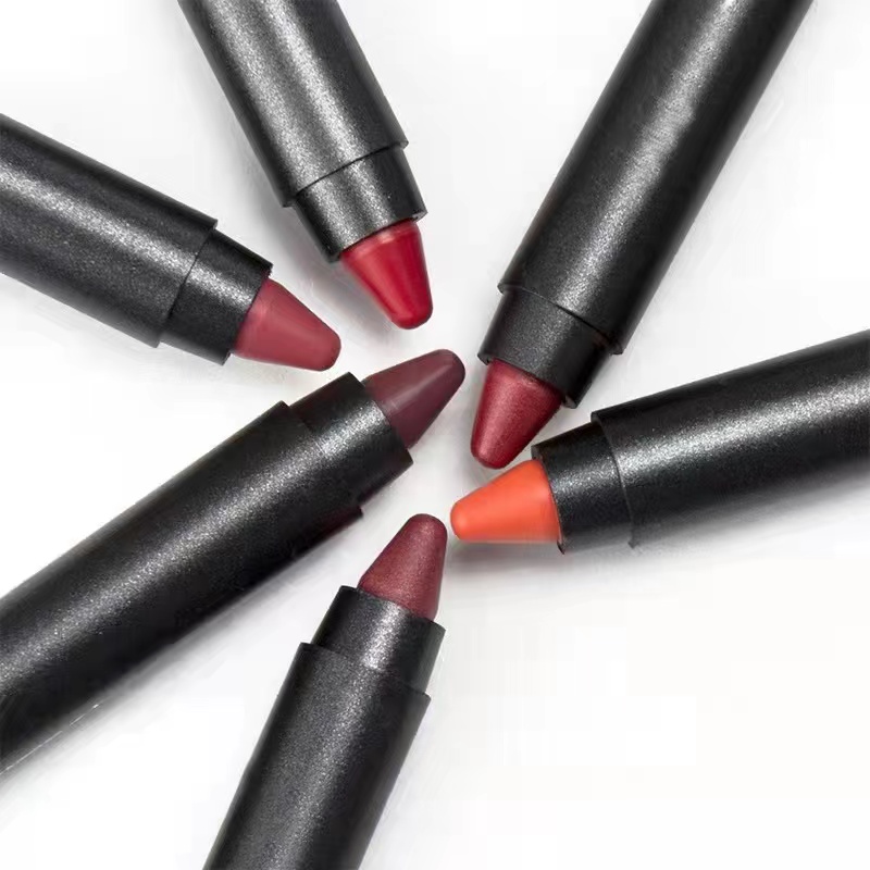 19 Color Lip Stick Kit Waterproof Matte Velvet Lip Liner Pencil Custom Private Label For Makeup Cosmetics No Logo LOW MOQ