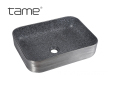 TAME PZ6127-P2 Silver Rectangular Ceramic Bathroom Sink