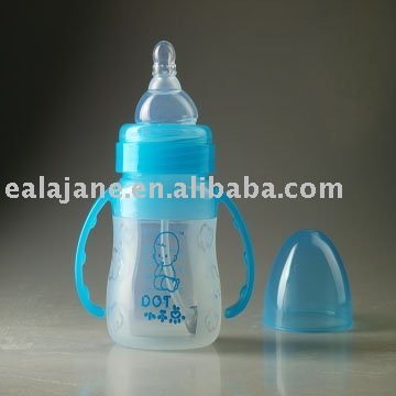 Infant silicone milk baby bottle