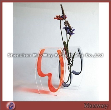 Crystal cup-shaped Ingenious acrylic/perspex vase/flower vase
