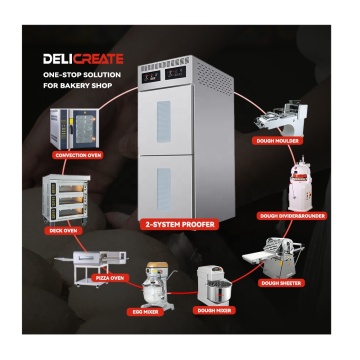 Peralatan Baker Bakery Profesional: Double Doors Frozen Dough Proofer Cabinet dengan Proofer Retarder Automatik