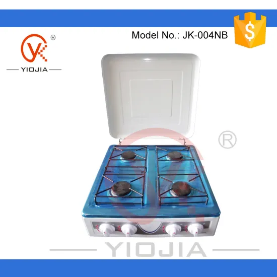 Table top gas stove with painting cover