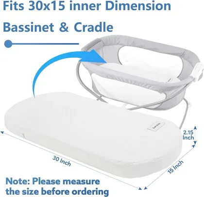 Bassinet Mattress Topper Fit for Baby Delight