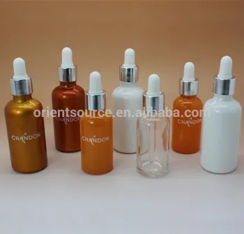 colourful glass essentical oil dropper bottle