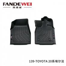 RHD 3D Mat de voiture durable personnalisé pour Alphard