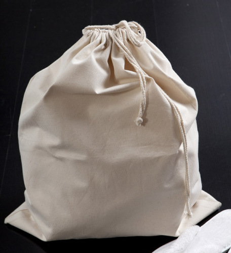 100% Cotton Drawstring Hotel Laundry Bag