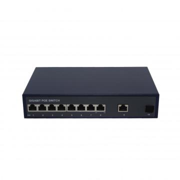 Poe Switch 8 bağlantı noktası 1 SFP 1 RJ45