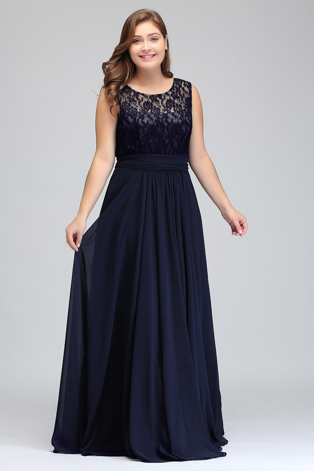 2 styles Royal Blue Mother Of The Bride Dresses Plus size A-line Chiffon Lace Long Elegant Groom Mother Dresses Wedding
