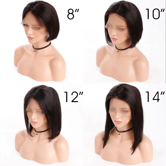 New Arrival Cheap Brazilian Human Hair 4*4 Lace Closure Wig  Free Shipping Short Bob Wigs