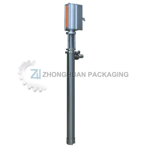 Pneumatic plunger type barrel inserting pump