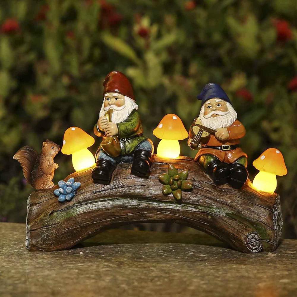 Gnomes d&#39;écureuil en résine figurine