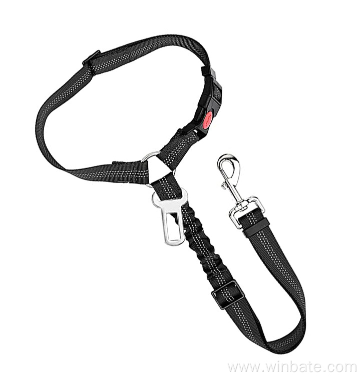 2in1 Dog Seat Belt Safety Rope Car Leash