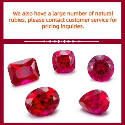 Astwo GRC Certified Lab-Grown Ruby Pigeon Blood Gemstone for Ring