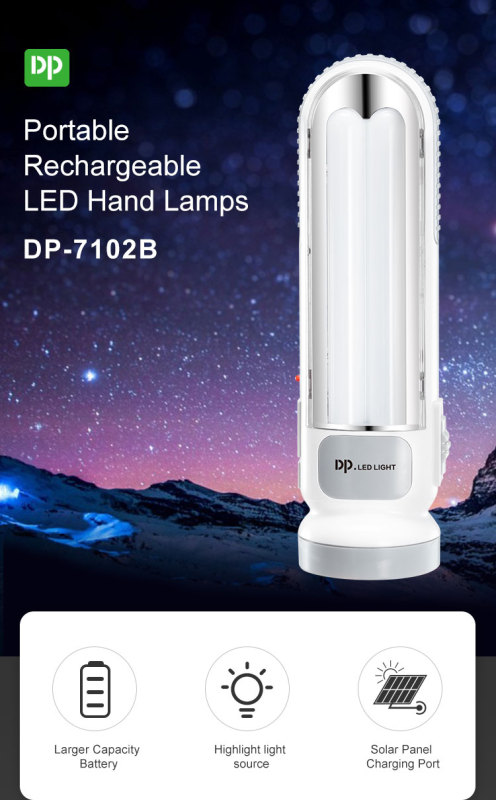 Wall Mounted White Camping LED Emergency Flashlight Light