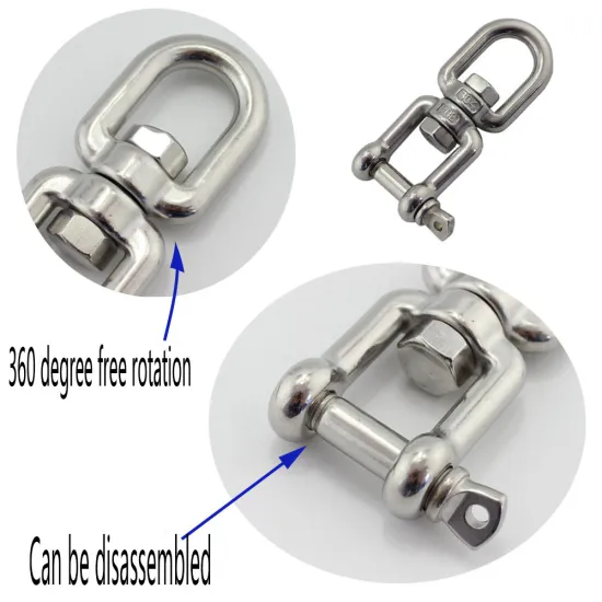 Stainless Steel Boat Accessories Marine Hardware swivel jaw & jaw for Boat /Yacht fittings