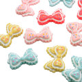 Kawaii Bow Tie Resin Cabochon Girls Hairpin Diy Art Decor Pendant Jewelry Ornament Parts Keychain Making