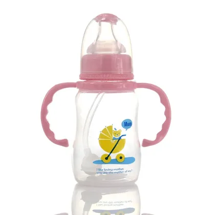 Wholesale PP Baby Bottles with Anti-Flatulence Feature and Handle from Apple Bear Maternal and Infant Products