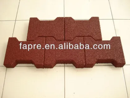 horse rubber bricks dog-bone pavers 43mm thickness