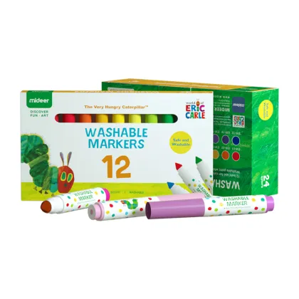 Mideer Children's Drawing Toys 12/24 Colors Washable Crayons Safe And Harmless Painting Set