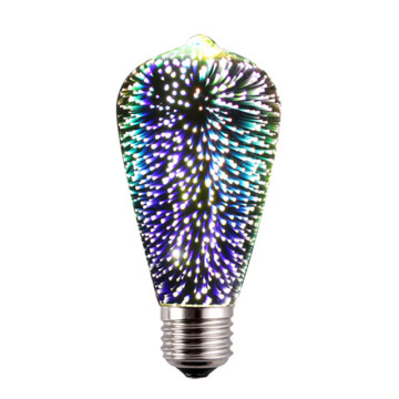 fireworks led 3D light bulb for holiday home decoration
