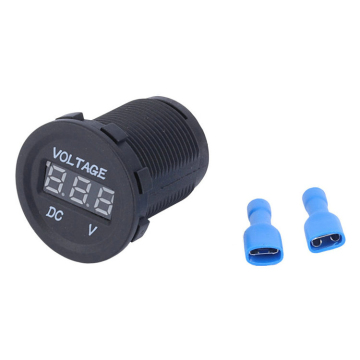 Welfnobl impermeable 12V 24V Amper y voltímetro