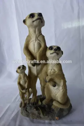 outdoor decorative polyresin mongoose