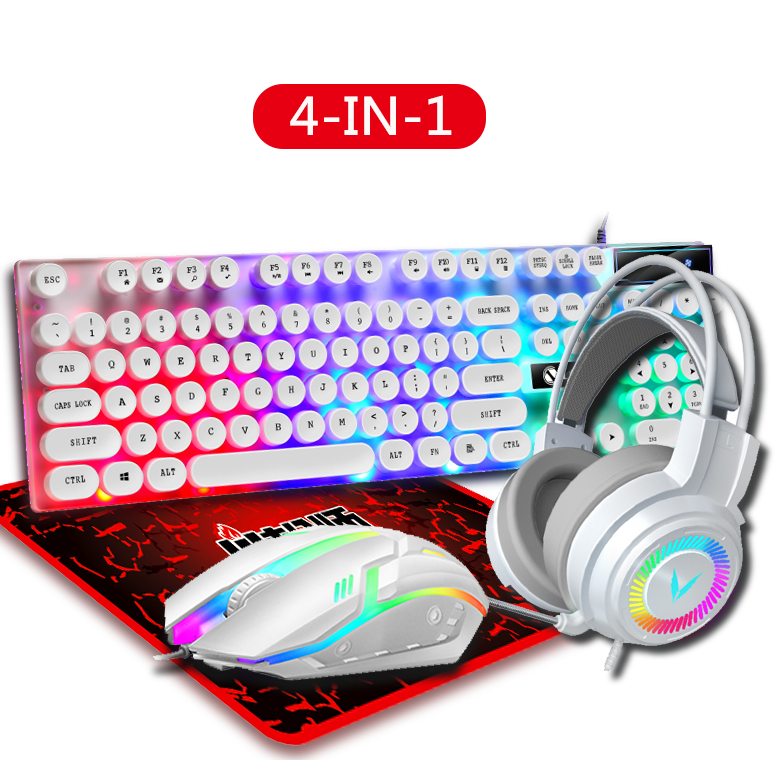 4-in-1-Headset-Maus-Tastatur und -Mauspad