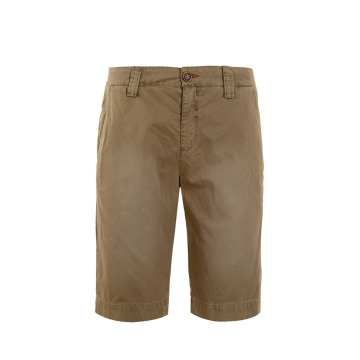 Celana Pendek Katun Linen Pria Chino Bernapas Ramping