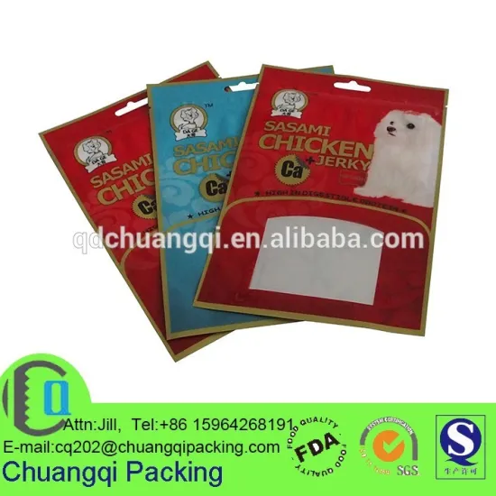 Custom Printed Reseable dry pet food pouch