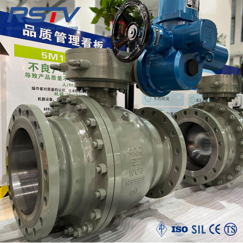 Cast Steel Split Type Trunnion Jenis Flange Ball Valve