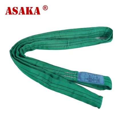 Green Crosby 2 Ton 1 Meter Polyester Round Sling for Excellent Performance