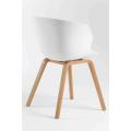 Bent wood leg shell chair