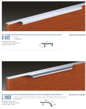 China Top Manufacturer Aluminum Handle for Kitchen Cabinet