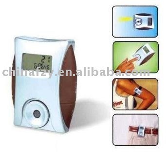 Pedometer with heartbeat