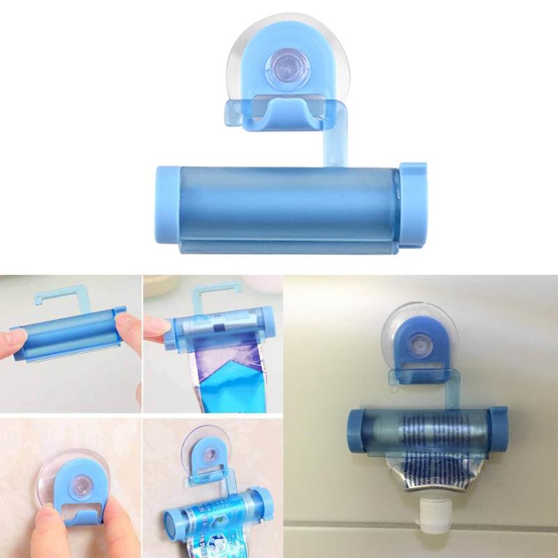 Rolling Squeezer Toothpaste Dispenser Tube Sucker Holder Cream Bathroom Accessories Manual Syringe Gun Dispenser