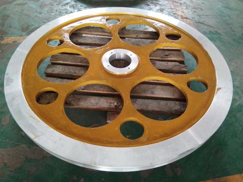 Aluminum pulley wheel sand casting