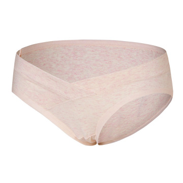 High Elastic V-Shaped Low Waist Cotton Maternity Panties for Plus Size Pregnant Women