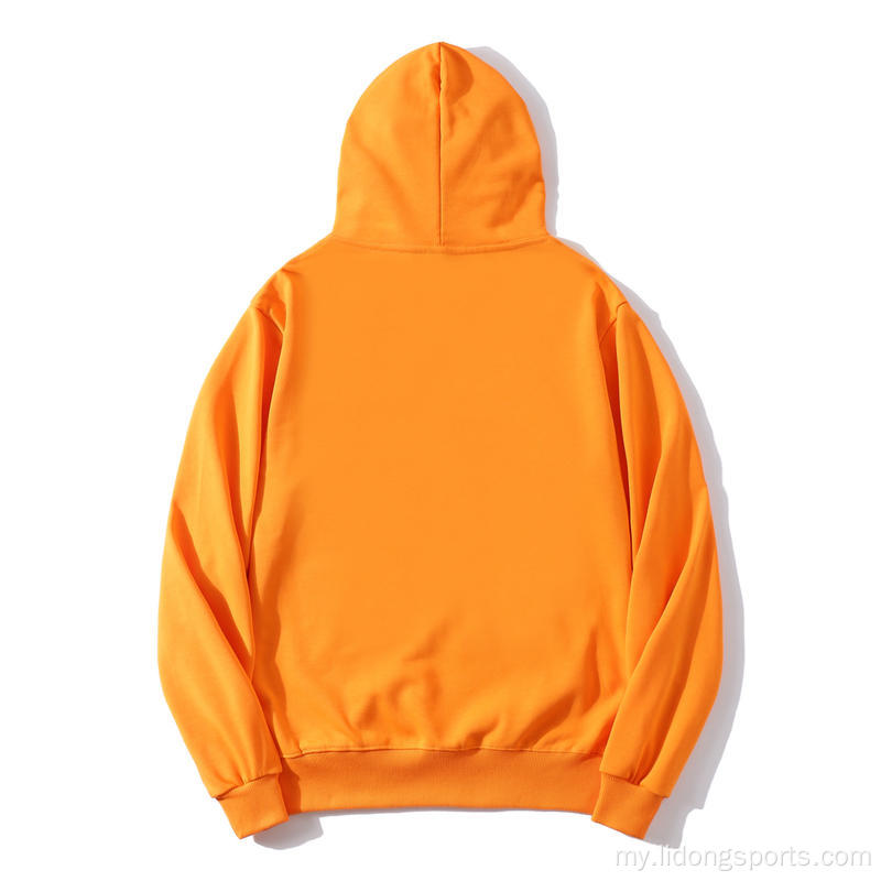 လက်ကားဆုတ်ခွာထုံးစံအမှတ်တံဆိပ် unisex hoodies ချွေးထွက်