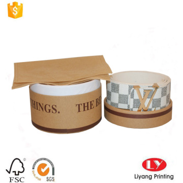 Round kraft paper belt storage cardboard box