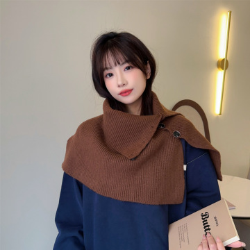 Women's High Quality Woolen Shawl Knitted Scarf for Autumn and Winter