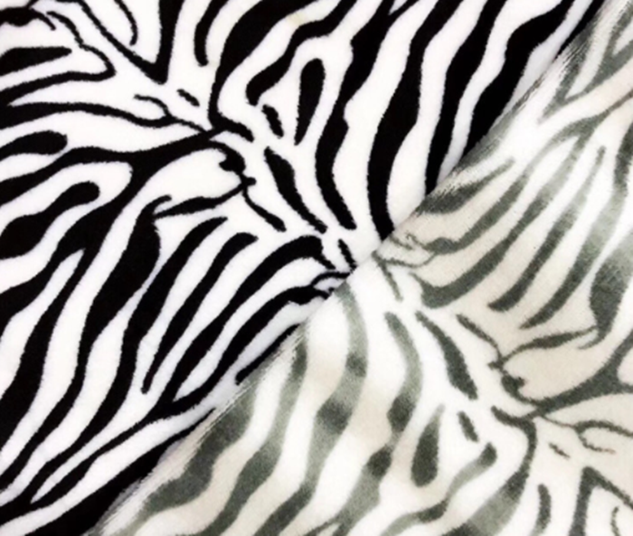 zebra  print  flannel 