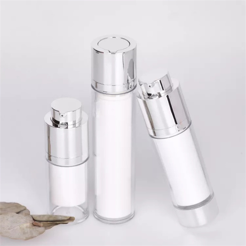 15 ml 30 ml 50 ml leere Kunststoff -Acryl -Twist -Lock -Klemme transparente luftlose Pumpenflasche