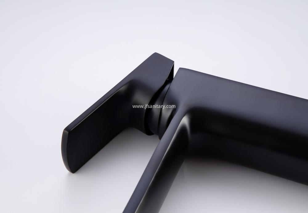 Brass Bathroom Faucet With Black Colour