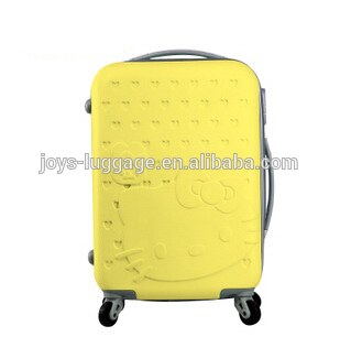 ABS/PC 3D Emboss Hello Kitty Luggage Bags & Cases