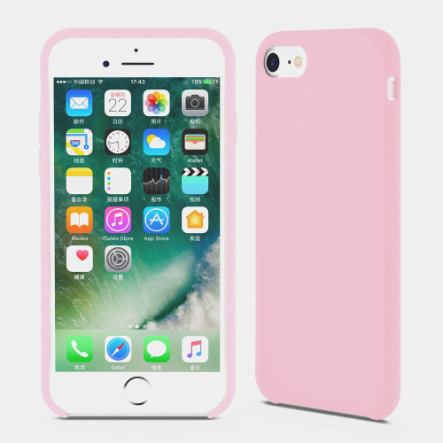 Pink Liquid Silicone Phone Case for iPhone 6 Plus Cover