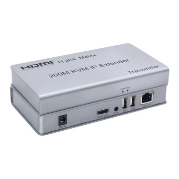 200m HDMI KVM Extender via UTP LAN Cable with IP Ethernet Support for Multipoint to Multi-point Connections