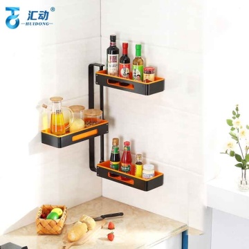 Kitchen Storage Solutions: A Comprehensive Rotating Seasoning Rack for Oil, Salt, Sauce, Vinegar, Knives, and Chopsticks