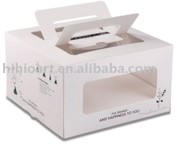Fashion Design Custom Cheese Cake Box with Convenient Handle-Simple Dream