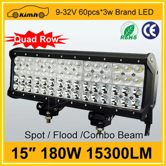 factory price brightest 180W auto led driving light bar